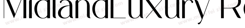 MidlandLuxury Regular字体转换